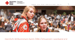 Desktop Screenshot of drk-leonberg.de